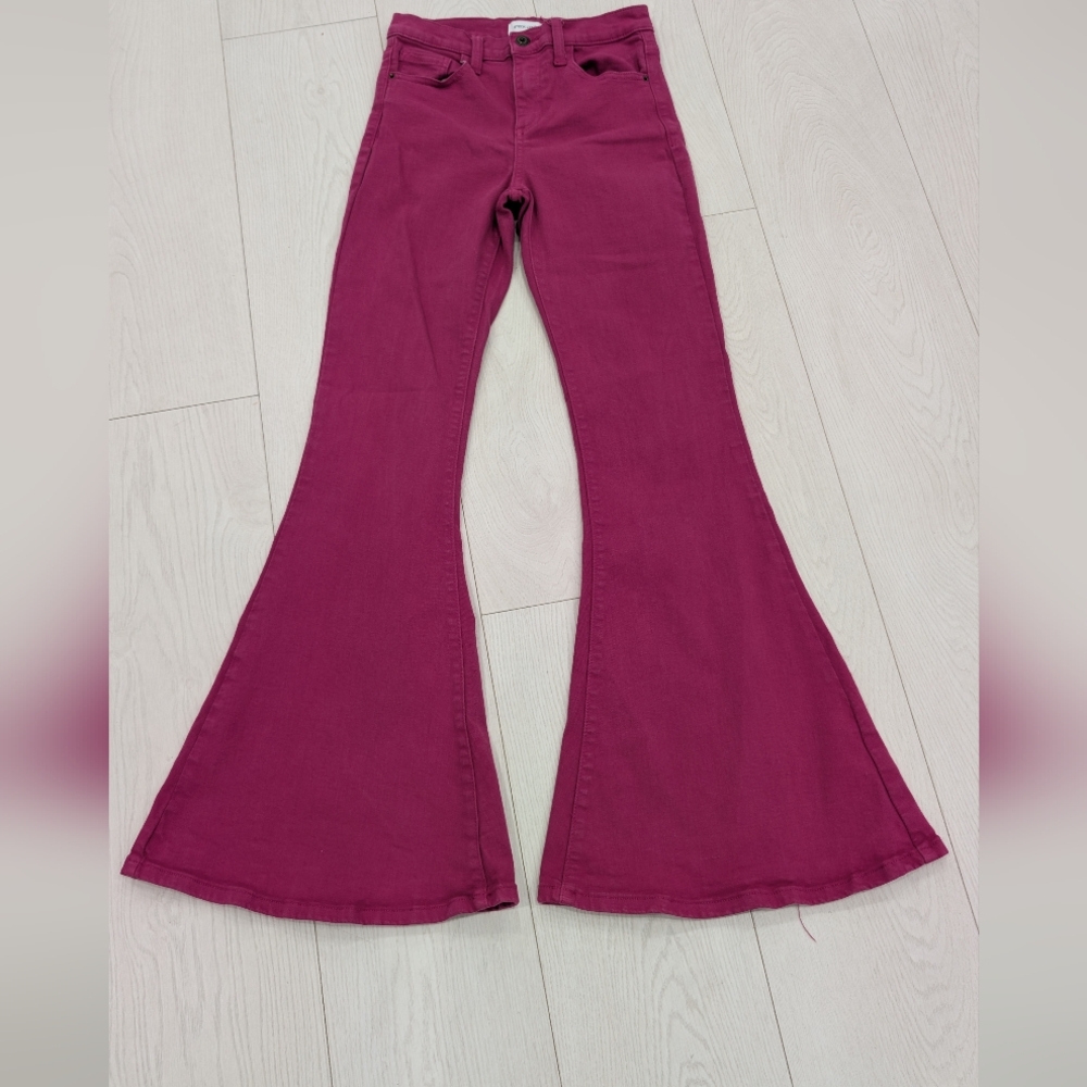 Bright Pink Bell Bottom Flare